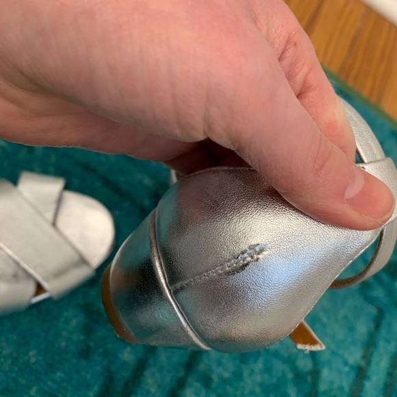 Marc By Marc Jacobs Clean Wedge Sandal Silver - Picture 9 of 10